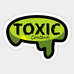 Toxic Contents Sticker